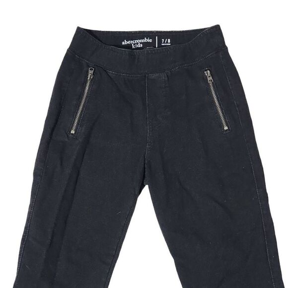 Abercrombie Kids Girls Size 7/8 Lace Up Leg Zipper Pocket Pull On Pants - Picture 4 of 6